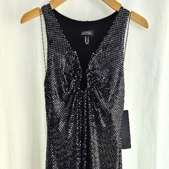 Adrianna Papell Black & Silver Sequin Sleeveless Dress - Picture 5 of 16